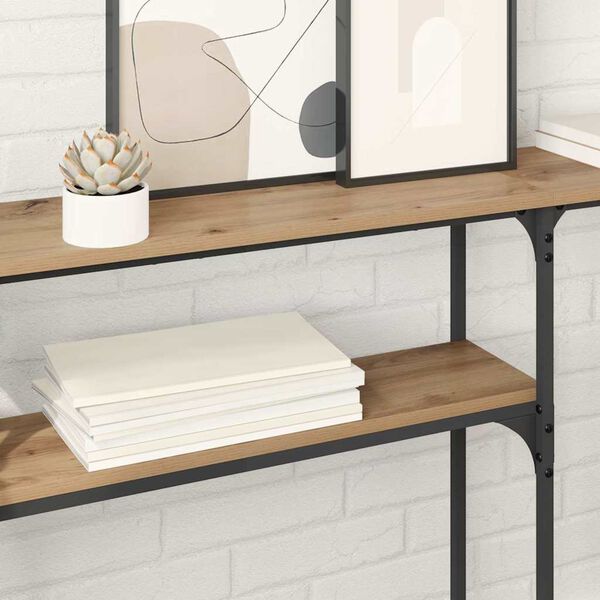 vidaXL Konsole Artisanov&yacute; dub 145 x 22,5 x 75 cm kompozitn&iacute; dřevo