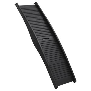 vidaXL Skl&aacute;dac&iacute; rampa pro psy čern&aacute; 153 x 40 x 12,5 cm plast