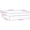 vidaXL Box spring postel s matrac&iacute; čern&aacute; 180x200 cm samet