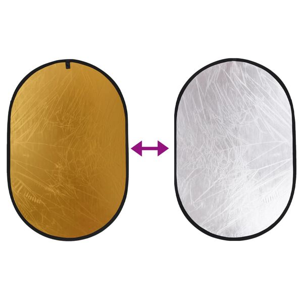 vidaXL Sada do fotoateli&eacute;ru s pozad&iacute;m, fotostolem a odraznou deskou