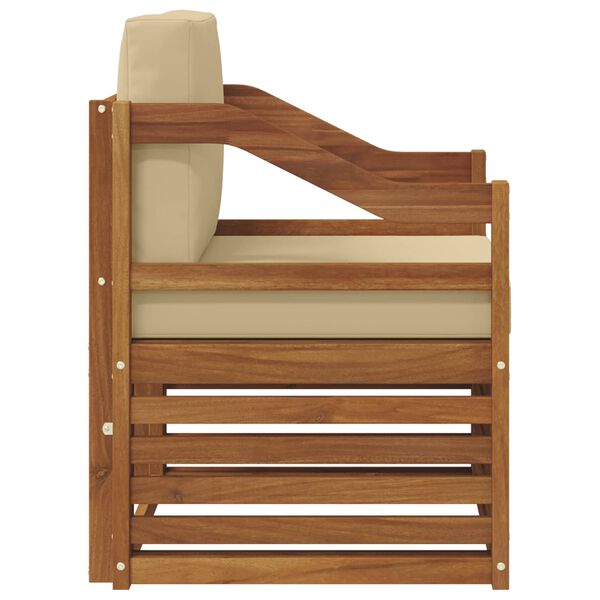 vidaXL Venkovn&iacute; pohovkov&aacute; souprava Př&iacute;rodn&iacute; 67 x 63 x 73 cm