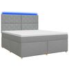 vidaXL Postel boxspring s matrac&iacute; Světle &scaron;ed&aacute; 140 x 190 cm Textil