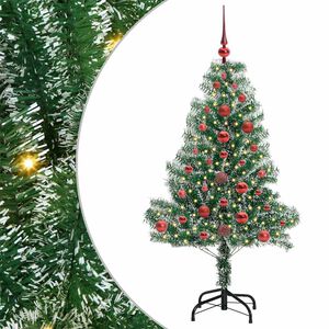 vidaXL Uměl&yacute; v&aacute;nočn&iacute; stromeček se sněhem a LED osvětlen&iacute;m 120 cm