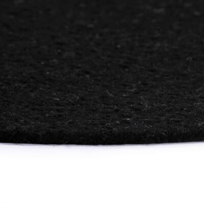 vidaXL Prostírání 6 ks černé 38 cm kulaté bavlna