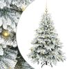 vidaXL Uměl&yacute; v&aacute;nočn&iacute; stromeček s 150 LED diodami B&iacute;l&aacute; 150 cm PE a PVC