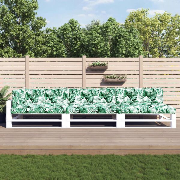 vidaXL Podu&scaron;ky na palety 7 ks vzor listů textil