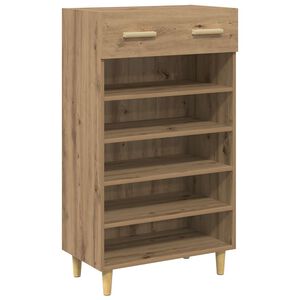 vidaXL Skř&iacute;ň na obuv 60 x 35 x 105 cm Kompozitn&iacute; dřevo Dub artisan