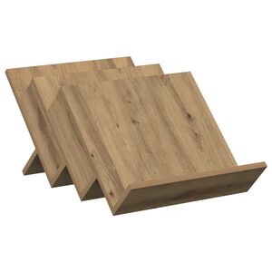 vidaXL Reg&aacute;l na časopisy s polic&iacute; Artisanov&yacute; dub 53 x 40 x 28,5 cm