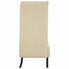 vidaXL Vysoký zpětný pohovka Krémová 109 x 56 x 121 cm textil