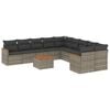 vidaXL Patio Sofa Set 10m&iacute;stn&eacute; Grey