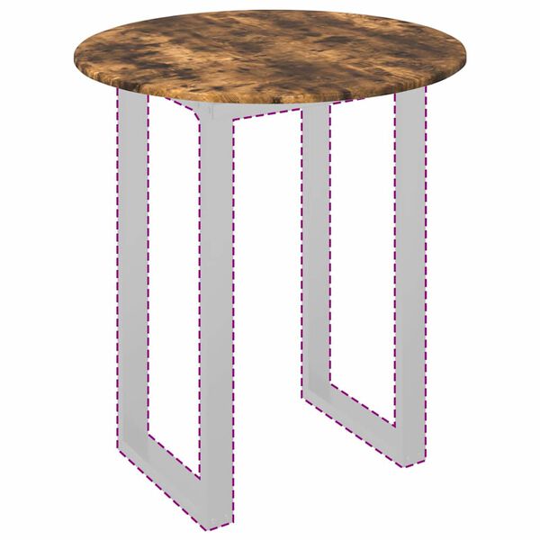 vidaXL Deska stolu Kouřov&yacute; dub 80 x 80 x 1,5 cm kompozitn&iacute; dřevo