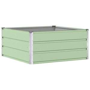 vidaXL Truhl&iacute;k Pastelově zelen&aacute; 100 x 100 x 45 cm Ocel