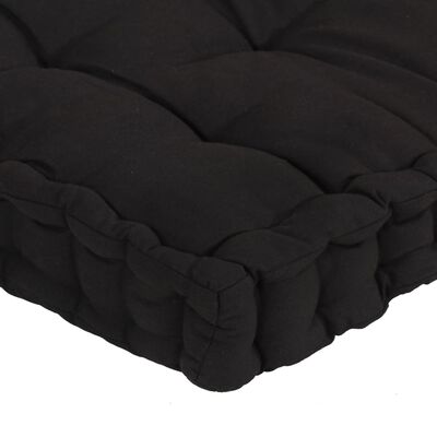 vidaXL Podušky na nábytek z palet 6 ks bavlna černé