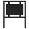 vidaXL Čelo postele černé 80,5 x 4 x 100 cm masivní borovice