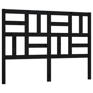 vidaXL Čelo postele čern&eacute; 126 x 4 x 104 cm masivn&iacute; borovice