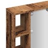 vidaXL Zrcadlov&aacute; skř&iacute;ňka s LED old wood 76x15x55 cm kompozitn&iacute; dřevo