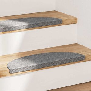 vidaXL Samolepic&iacute; n&aacute;&scaron;lapy na schody 15 ks 56x17x3 cm &scaron;ed&eacute;