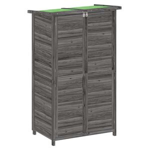 vidaXL Zahradn&iacute; př&iacute;stře&scaron;ek na n&aacute;řad&iacute; &scaron;ed&yacute; 83x57x140 cm masiv borovice