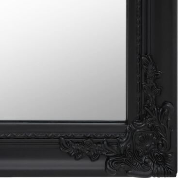 vidaXL Volně stojící zrcadlo černé 40 x 160 cm