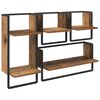 vidaXL Sada n&aacute;stěnn&yacute;ch polic 4 ks Star&eacute; dřevo 65 x 25 x 30 cm