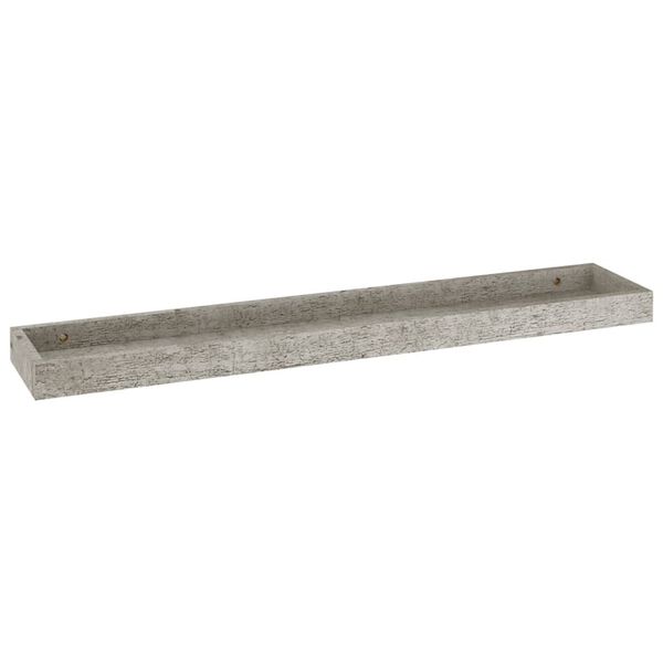 vidaXL N&aacute;stěnn&eacute; police Loggia 4 ks betonově &scaron;ed&eacute; 80 x 15 x 4 cm MDF