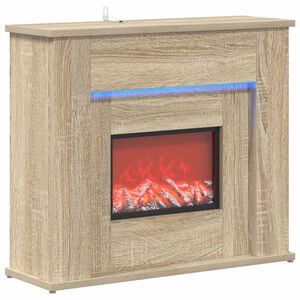 vidaXL Krb s LED p&aacute;skem Sonoma 63 x 20 x 54,5 cm Kompozitn&iacute; dřevo