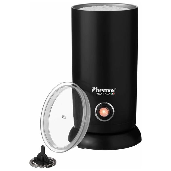 Bestron Napěňovač ml&eacute;ka AMF8050 čern&yacute; hlin&iacute;k 550 W