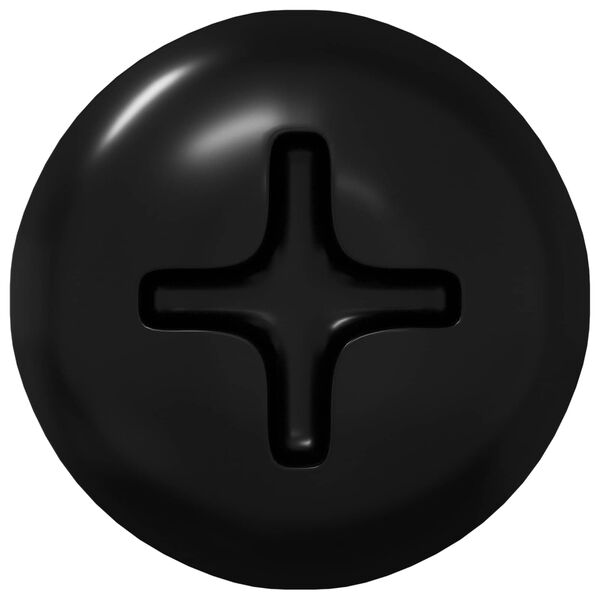 vidaXL Samovrtn&yacute; hřeb&iacute;k 9000 pcs Čern&aacute; Ocel