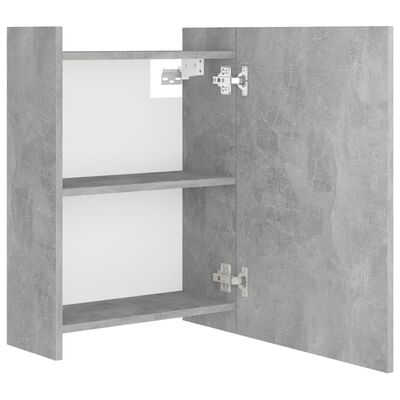 vidaXL Zrcadlová skříňka betonově šedá 62,5 x 20,5 x 64 cm dřevotříska