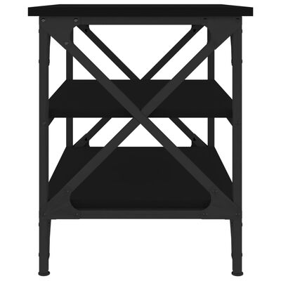 vidaXL Odkládací stolek černý 55 x 38 x 45 cm kompozitní dřevo