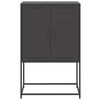 vidaXL Skř&iacute;ň highboard čern&aacute; 68,5 x 38,5 x 107 cm ocel