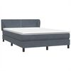 vidaXL Box spring postel s matrac&iacute; tmavě &scaron;ed&aacute; 160x220 cm samet