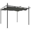 vidaXL Pergola se zatahovac&iacute; střechou antracitov&aacute; 295 x 292 x 230 cm