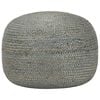 vidaXL Ručně vyroben&yacute; sedac&iacute; puf olivově zelen&yacute; 45 x 30 cm juta