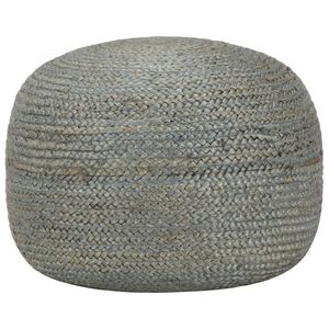 vidaXL Ručně vyroben&yacute; sedac&iacute; puf olivově zelen&yacute; 45 x 30 cm juta