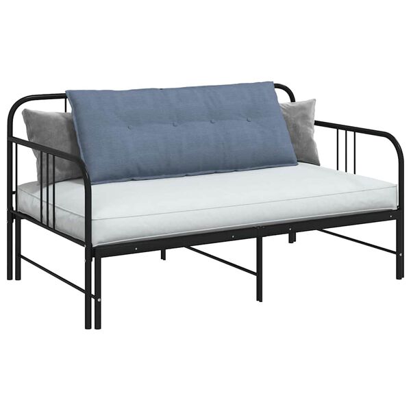 vidaXL Pol&scaron;t&aacute;ř na z&aacute;da Modr&aacute; 120 x 50 cm Žebrovan&aacute; l&aacute;tka