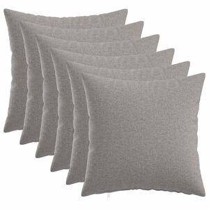vidaXL Povlak na pol&scaron;t&aacute;ř 6 ks HEERLEN Oblačno &scaron;ed&aacute; 30 x 30 cm Textil