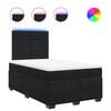vidaXL Box spring postel s matrac&iacute; čern&aacute; 120 x 190 cm samet