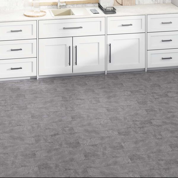 vidaXL Podlahov&aacute; prkna 36 pcs Betonově &Scaron;ed&aacute; 5,02 m&sup2; PVC