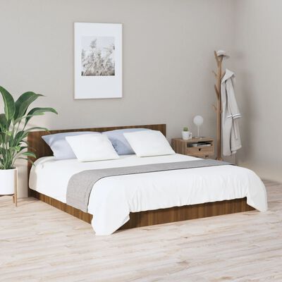 vidaXL Čelo postele hnědý dub 200 x 1,5 x 80 cm kompozitní dřevo