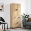 vidaXL Skř&iacute;ň highboard dub sonoma 69,5 x 34 x 180 cm kompozitn&iacute; dřevo