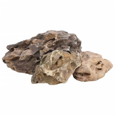 vidaXL Dračí kameny 10 kg šedé 10–40 cm