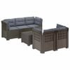 vidaXL 5-m&iacute;stn&eacute; Zahradn&iacute; Sofa s Pol&scaron;t&aacute;ři ve Vzhledu Ratan PP