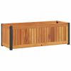 vidaXL Zahradn&iacute; truhl&iacute;k 80x30x27,5 cm masivn&iacute; ak&aacute;ciov&eacute; dřevo a ocel