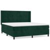 vidaXL Box spring postel s matrac&iacute; tmavě zelen&aacute; 160x200 cm samet