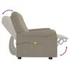 vidaXL 2m&iacute;stn&eacute; polohovac&iacute; křeslo světle &scaron;ed&eacute; l&aacute;tka z mikrovl&aacute;kna