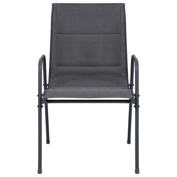 vidaXL 11d&iacute;ln&yacute; zahradn&iacute; j&iacute;deln&iacute; set ocelov&yacute;