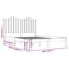 vidaXL R&aacute;m postele masivn&iacute; borovice 180 x 200 cm Super King Size