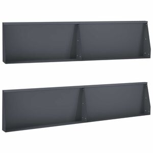 vidaXL Opěrn&aacute; zeď 4 ks 100 x 12 x 30 cm Ocel Antracitov&aacute;