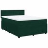 vidaXL Box spring postel s matrac&iacute; tmavě zelen&aacute; 140x190 cm samet